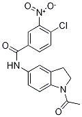 1-Acetyl-5-[(4-chloro-3-nitrobenzoyl)amino]indoline, 5-[(4-Chloro-3-nitrobenzoyl)amino]-2,3-dihydro-1-ethanoyl-1H-indole CAS#: 680214-07-7
