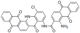 1-Amino-N-(12-chloro-5,8,13,14-tetrahydro-5,8,14-trioxonaphth[2,3-c]acridin-9-yl)-9,10-dihydro-9,10-dioxoanthracene-2-carboxamide CAS#: 6837-85-0
