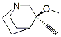 1-Azabicyclo[2.2.2]octane,3-ethynyl-3-methoxy-,(3R)-(9CI) CAS#: 515154-59-3