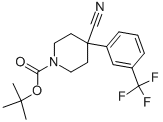 1-BOC-4-CYANO-4-(3-TRIFLUOROMETHYLPHENYL)-PIPERIDINE CAS#: 634465-43-3