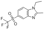 1-ETHYL-2-METHYL-5-[(TRIFLUOROMETHYL)SULFONYL]-1H-BENZIMIDAZOLE CAS#: 732-20-7