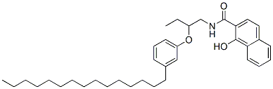 1-Hydroxy-N-[2-(3-pentadecylphenoxy)butyl]-2-naphthalenecarboxamide CAS#: 63059-48-3