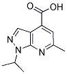 1-ISOPROPYL-6-METHYL-1H-PYRAZOLO[3,4-B]PYRIDINE-4-CARBOXYLIC ACID CAS#: 692281-53-1