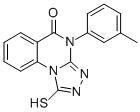 1-MERCAPTO-4-(3-METHYLPHENYL)[1,2,4]TRIAZOLO[4,3-A]QUINAZOLIN-5(4H)-ONE CAS#: 67442-91-5