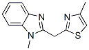 1-METHYL-2-[(4-METHYL-1,3-THIAZOL-2-YL)METHYL]-1H-BENZIMIDAZOLE CAS#: 61690-08-2