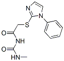 1-Methyl-3-[[(1-phenyl-1H-imidazol-2-yl)thio]acetyl]urea CAS#: 60176-58-1