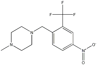 1-Methyl-4-[[4-nitro-2-(trifluoromethyl)phenyl]methyl]-piperazine CAS#: 694499-24-6