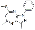 1-Phenyl-3,5-dimethyl-7-methylthio-6H-pyrazolo(3,4-b)(1,4)diazepine CAS#: 65297-96-3