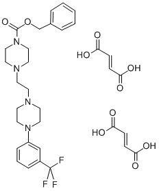 1-Piperazinecarboxylic acid, 4-(2-(4-(3-(trifluoromethyl)phenyl)-1-pip erazinyl)ethyl)-, phenylmethyl ester, (E)-2-butenedioate (1:2) CAS#: 65274-83-1
