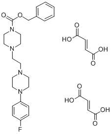 1-Piperazinecarboxylic acid, 4-(2-(4-(4-fluorophenyl)-1-piperazinyl)et hyl)-, phenylmethyl ester, (E)-2-butenedioate (1:2) CAS#: 65274-81-9