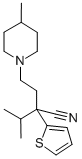 1-Piperidinebutyronitrile, 4-methyl-alpha-(1-methylethyl)-alpha-2-thie nyl- CAS#: 64647-42-3