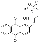1-Propanesulfonic acid, 3-((9,10-dihydro-1-hydroxy-9,10-dioxo-2-anthra cenyl)oxy)-, potassium salt CAS#: 69657-87-0