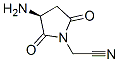 1-Pyrrolidineacetonitrile, 3-amino-2,5-dioxo-, (3S)- (9CI) CAS#: 672883-37-3
