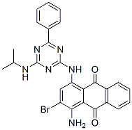 1-amino-2-bromo-4-[[4-[(1-methylethyl)amino]-6-phenyl-1,3,5-triazin-2-yl]amino]anthraquinone CAS#: 64086-95-9