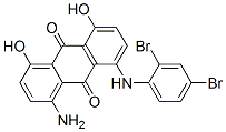1-amino-8-[(2,4-dibromophenyl)amino]-4,5-dihydroxyanthraquinone CAS#: 68213-94-5