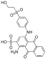 1-amino-9,10-dihydro-4-[[4-[(2-hydroxyethyl)sulphonyl]phenyl]amino]-9,10-dioxoanthracene-2-sulphonic acid CAS#: 68399-94-0