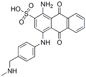 1-amino-9,10-dihydro-4-[[4-[(methylamino)methyl]phenyl]amino]-9,10-dioxoanthracene-2-sulphonic acid CAS#: 64135-01-9