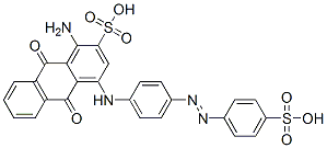1-amino-9,10-dihydro-9,10-dioxo-4-[[4-[(4-sulphophenyl)azo]phenyl]amino]anthracene-2-sulphonic acid CAS#: 68399-90-6