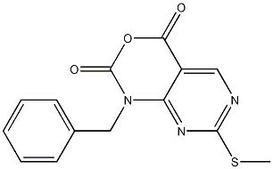 1-benzyl-7-(methylthio)-1H-pyrimido[4,5-d][1,3]oxazine-2,4-dione CAS#: 686267-35-6