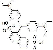 1-[bis[4-(diethylamino)phenyl]methyl]naphthalene-2,7-disulphonic acid CAS#: 68345-20-0