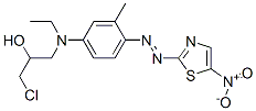 1-chloro-3-[ethyl[3-methyl-4-[(5-nitrothiazol-2-yl)azo]phenyl]amino]propan-2-ol CAS#: 70865-21-3