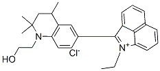 1-ethyl-2-[1,2,3,4-tetrahydro-1-(2-hydroxyethyl)-2,2,4-trimethyl-6-quinolyl]benz[cd]indolium chloride CAS#: 63817-45-8