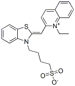 1-ethyl-2-[[3-(4-sulphonatobutyl)-3H-benzothiazol-2-ylidene]methyl]quinolinium CAS#: 63912-44-7