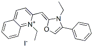 1-ethyl-2-[(3-ethyl-4-phenyl-3H-oxazol-2-ylidene)methyl]quinolinium iodide CAS#: 63425-46-7
