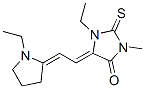 1-ethyl-5-[(1-ethyl-2-pyrrolidinylidene)ethylidene]-3-methyl-2-thioxoimidazolidin-4-one CAS#: 67990-08-3