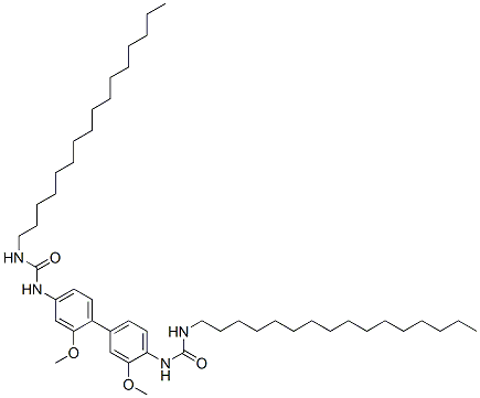 1-hexadecyl-3-[4-[4-(hexadecylcarbamoylamino)-2-methoxy-phenyl]-2-meth oxy-phenyl]urea CAS#: 6312-97-6
