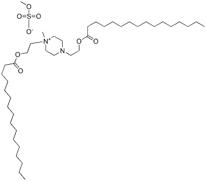 1-methyl-1,4-bis[2-[(1-oxohexadecyl)oxy]ethyl]piperazinium methyl sulphate CAS#: 65060-30-2