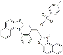 1-methyl-2-[3-(1-methylnaphtho[1,2-d]thiazol-2(1H)-ylidene)-2-phenyl-1-propenyl]naphtho[1,2-d]thiazolium toluene-p-sulphonate CAS#: 63665-81-6