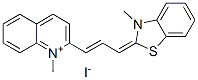 1-methyl-2-[3-(3-methyl-3H-benzothiazol-2-ylidene)prop-1-enyl]quinolinium iodide CAS#: 60435-31-6