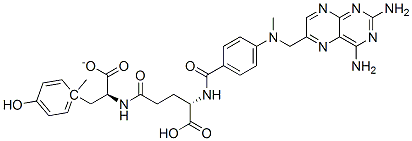 1-methyl N-[N-[4-[[(2,4-diaminopteridin-6-yl)methyl]methylamino]benzoyl]-L-gamma-glutamyl]-L-tyrosinate CAS#: 68556-89-8