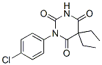 1-(p-Chlorophenyl)-5,5-diethyl-2,4,6(1H,3H,5H)-pyrimidinetrione CAS#: 66940-50-9