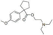 1-(p-Methoxyphenyl)-1-cyclopentanecarboxylic acid 2-(diethylamino)ethyl ester CAS#: 69352-93-8