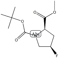 1-tert-butyl 2-methyl (2R,4R)-4-fluoropyrrolidine-1,2-dicarboxylate CAS#: 647857-43-0
