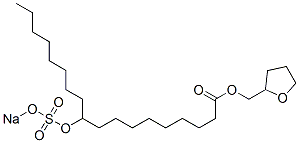 10-(Sodiosulfooxy)octadecanoic acid [(tetrahydrofuran)-2-yl]methyl ester CAS#: 67846-05-3