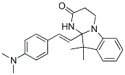 10a-[2-[4-(dimethylamino)phenyl]vinyl]-3,4,10,10a-tetrahydro-10,10-dimethylpyrimido[1,2-a]indol-2(1H)-one CAS#: 60946-69-2