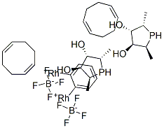 1,1''-(1,2-PHENYLENE)-BIS-[2,5-DIMETHYL-(2S,2''S,3S,3''S,4S,4''S,5S,5''S)-3,4-PHOSPHOLANEDIOL-(1,5-CYCLOOCTADIENE)-RHODIUM(I)]-TETRAFLUOROBORATE CAS#: 673486-47-0