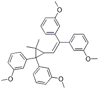 1,1'-[[2,2-Bis(3-methoxyphenyl)-3,3-dimethylcyclopropyl]ethenylidene]bis(3-methoxybenzene) CAS#: 67437-09-6