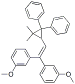 1,1'-[(2,2-Dimethyl-3,3-diphenylcyclopropyl)ethenylidene]bis(3-methoxybenzene) CAS#: 67437-10-9