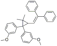 1,1'-[3-(2,2-Diphenylvinyl)-2,2-dimethylcyclopropane-1,1-diyl]bis(3-methoxybenzene) CAS#: 67437-11-0
