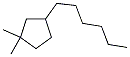 1,1-Dimethyl-3-hexylcyclopentane CAS#: 61142-65-2