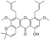 11-Hydroxy-5,9-dimethoxy-3,3-dimethyl-6,8-bis(3-methyl-2-butenyl)pyrano[3,2-a]xanthen-12(3H)-one CAS#: 62501-54-6
