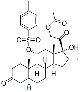 11-alpha,17-alpha,21-trihydroxy-16-alpha-methyl-5-alpha-pregnane-3,20-dione 21-acetate-11-(toluene-4-sulphonate) CAS#: 7645-58-1