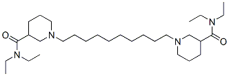 1,10-bis(3-(N,N-diethylcarbamoyl)piperidino)decane CAS#: 7276-37-1