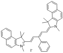 1,1,3-TRIMETHYL-2-[(1E,3Z)-3-PHENYL-5-(1,1,3-TRIMETHYL-1,3-DIHYDRO-2H-BENZO[E]INDOL-2-YLIDENE)-1,3-PENTADIENYL]-1H-BENZO[E]INDOLIUM IODIDE CAS#: 66753-40-0