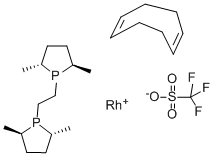 (+)-1,2-BIS((2R,5R)-DIMETHYLPHOSPHOLANO)ETHANE(CYCLOOCTADIENE)RHODIUM(I) TRIFLATE CAS#: 177750-25-3