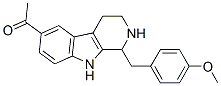 1,2,3,4-Tetrahydro-6-acetyl-1-(4-methoxybenzyl)-9H-pyrido[3,4-b]indole CAS#: 69440-51-3